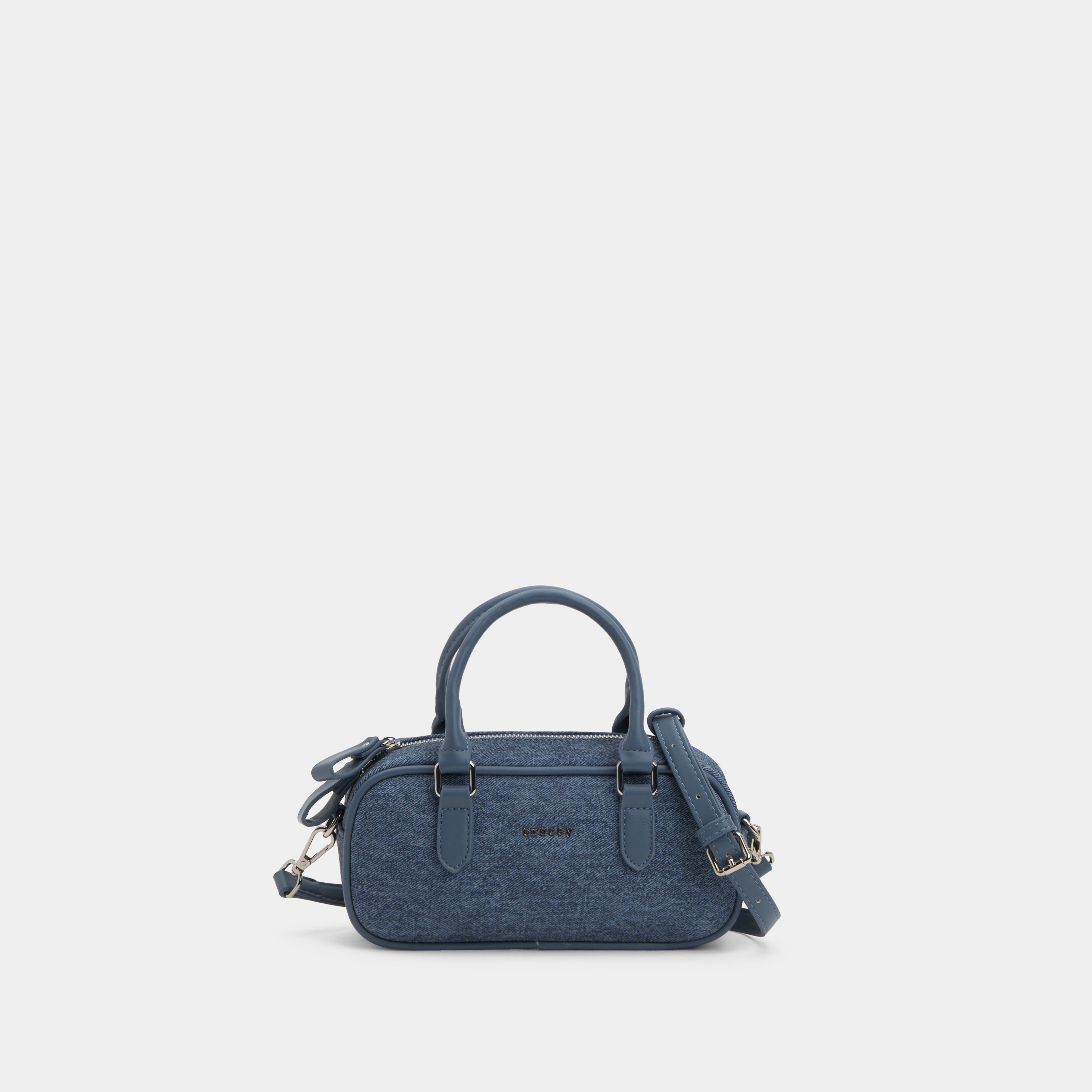 Printed Denim Boxy 2-Way Tote