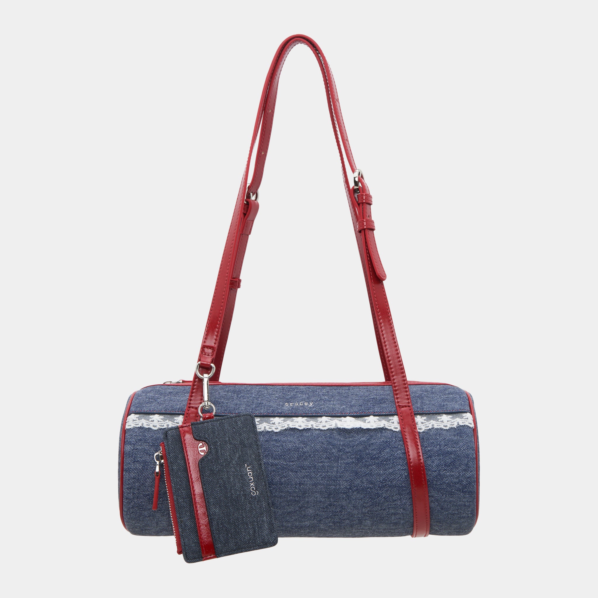 Go Lacey Denim Barrel Bag