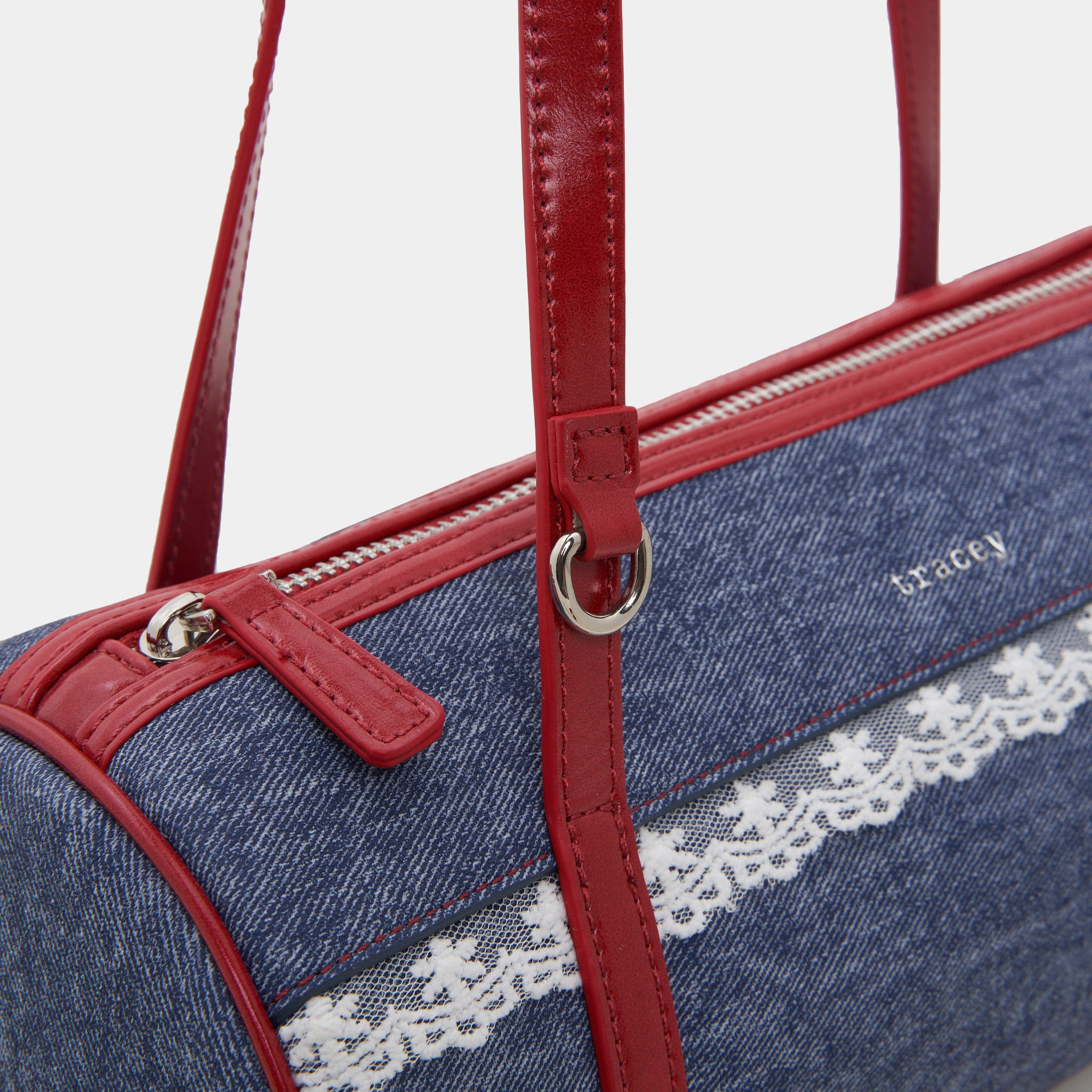 Go Lacey Denim Barrel Bag