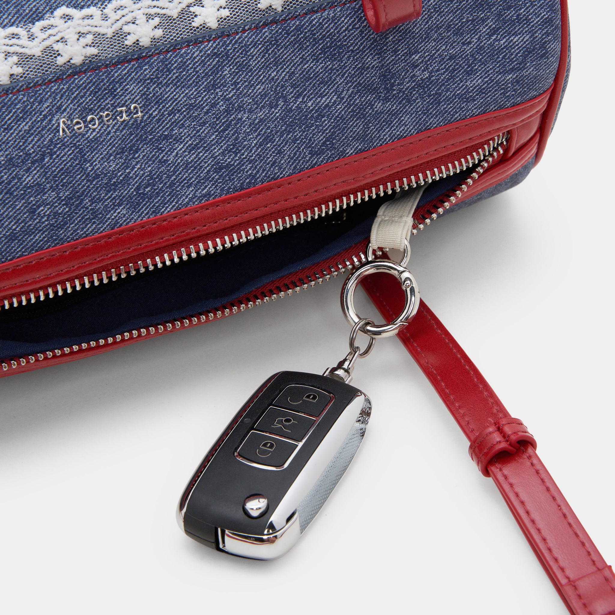 Go Lacey Denim Barrel Bag