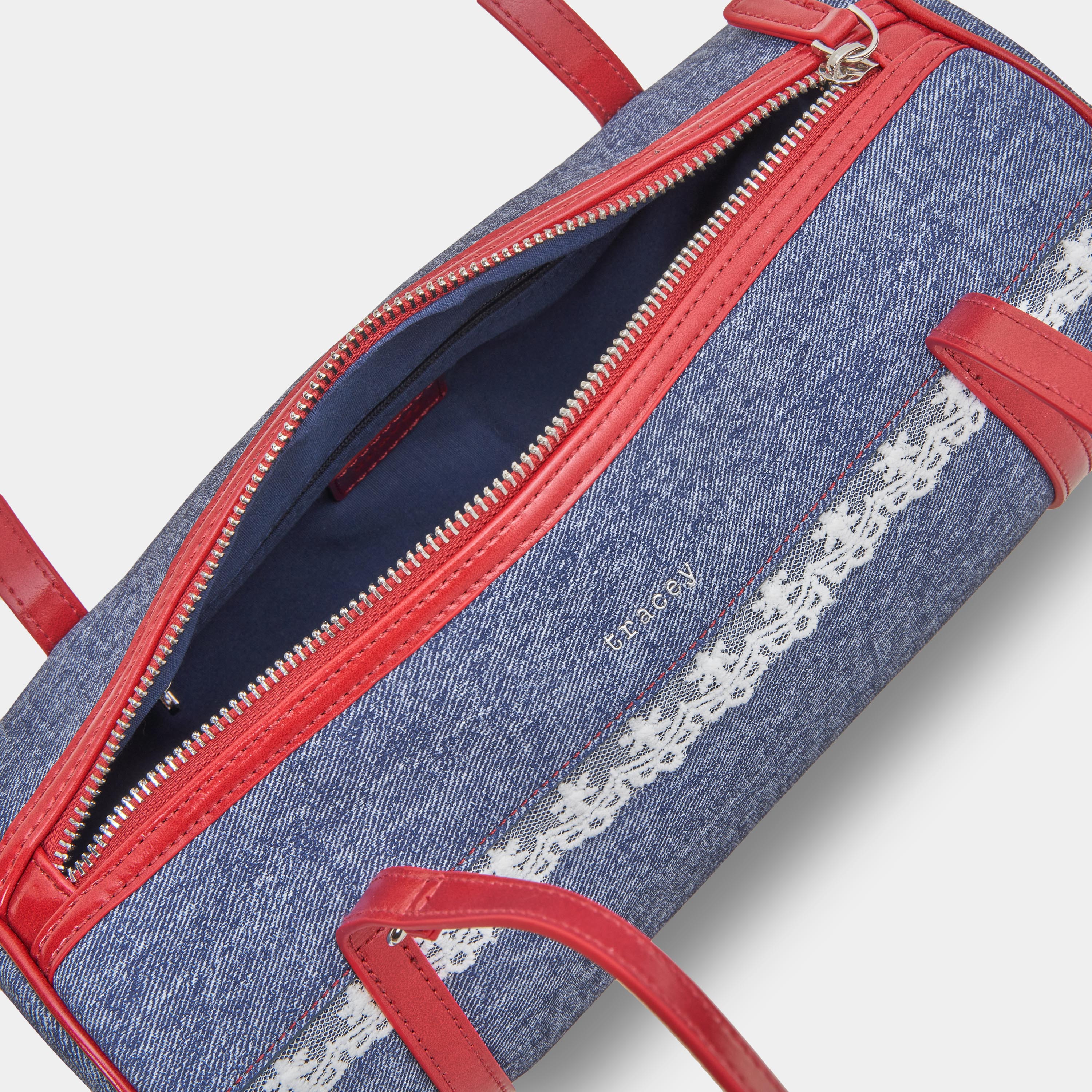 Go Lacey Denim Barrel Bag