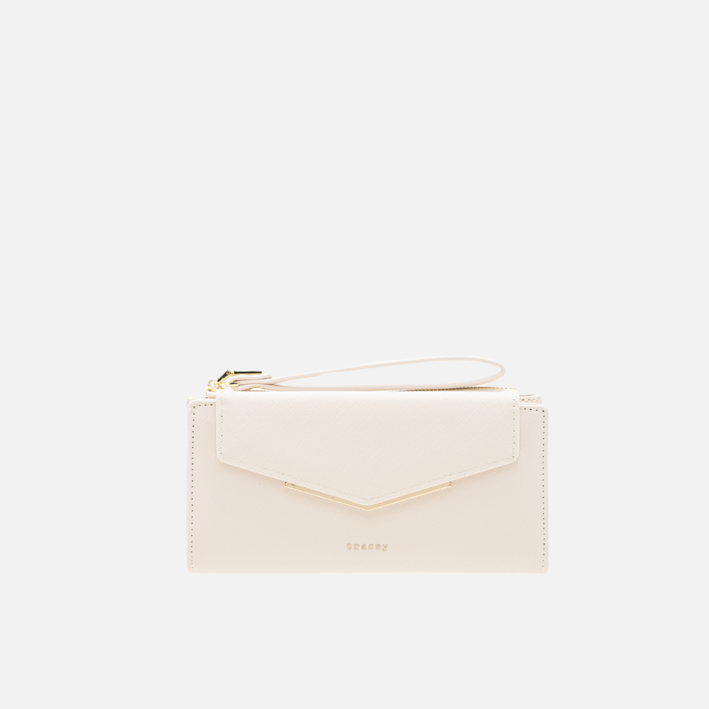 Tracey Metallic Accent Envelope Long Wallet