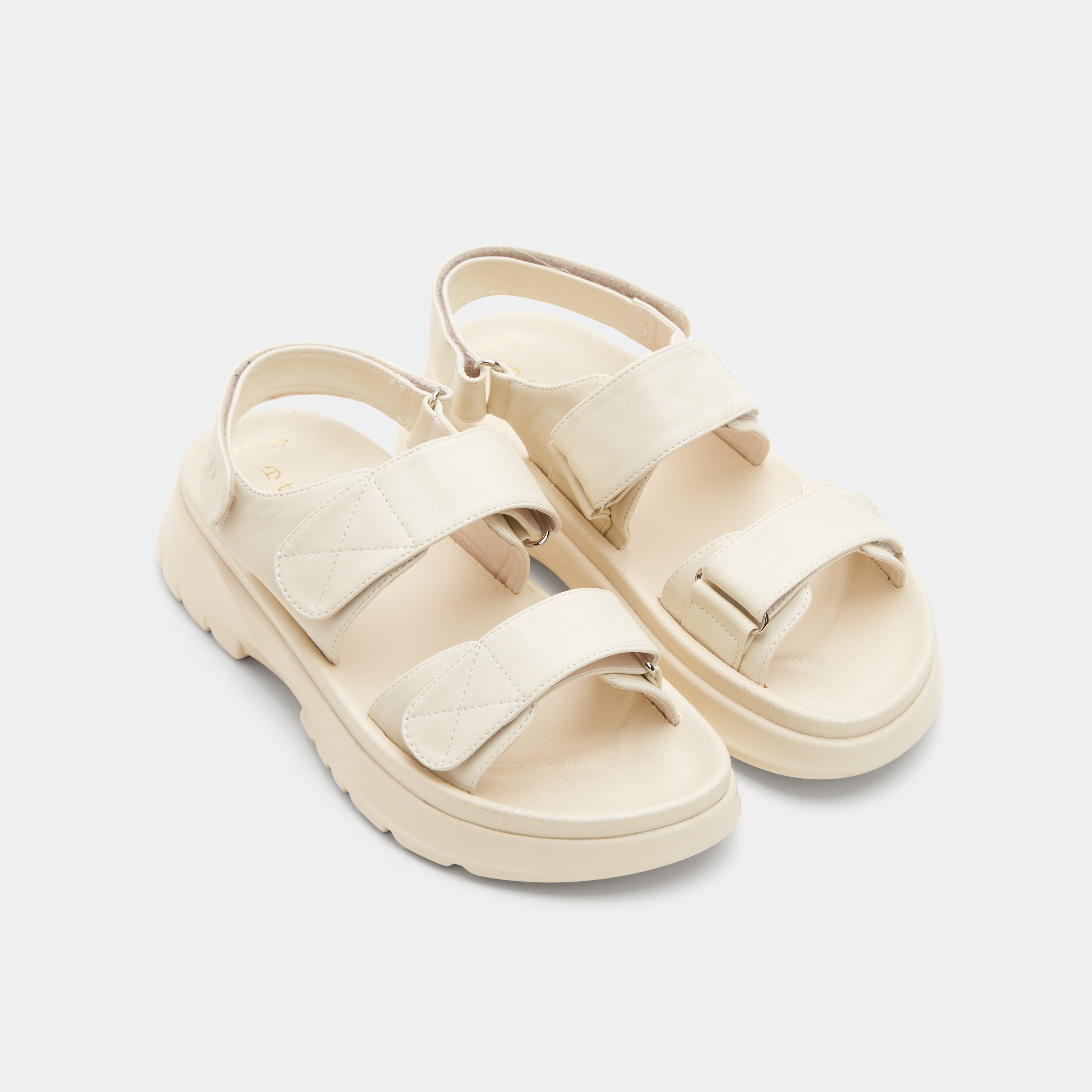 Chunky Velco Strap Platform Sandals