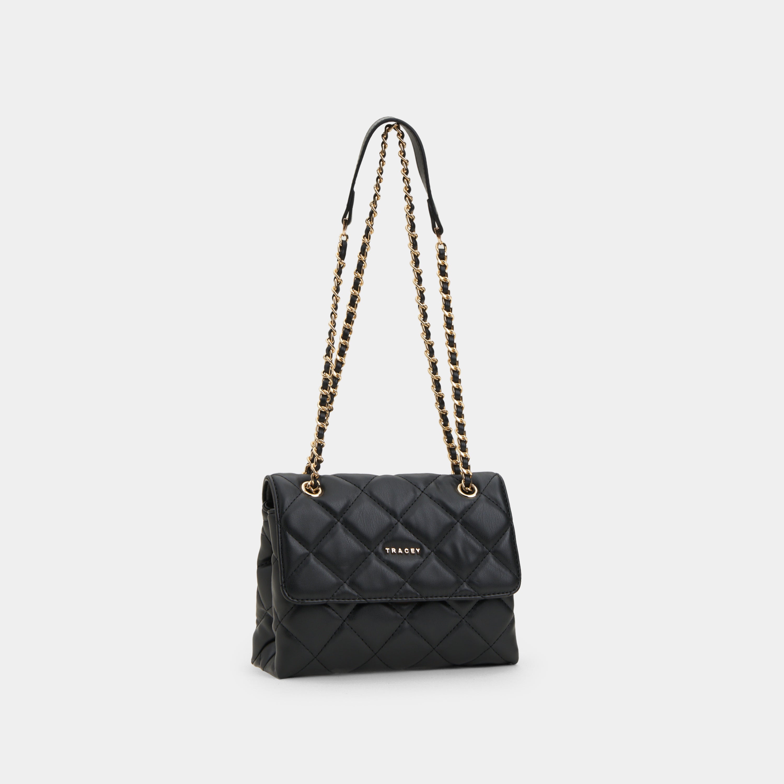 Diamond Quilted Flap Crossbody Bag