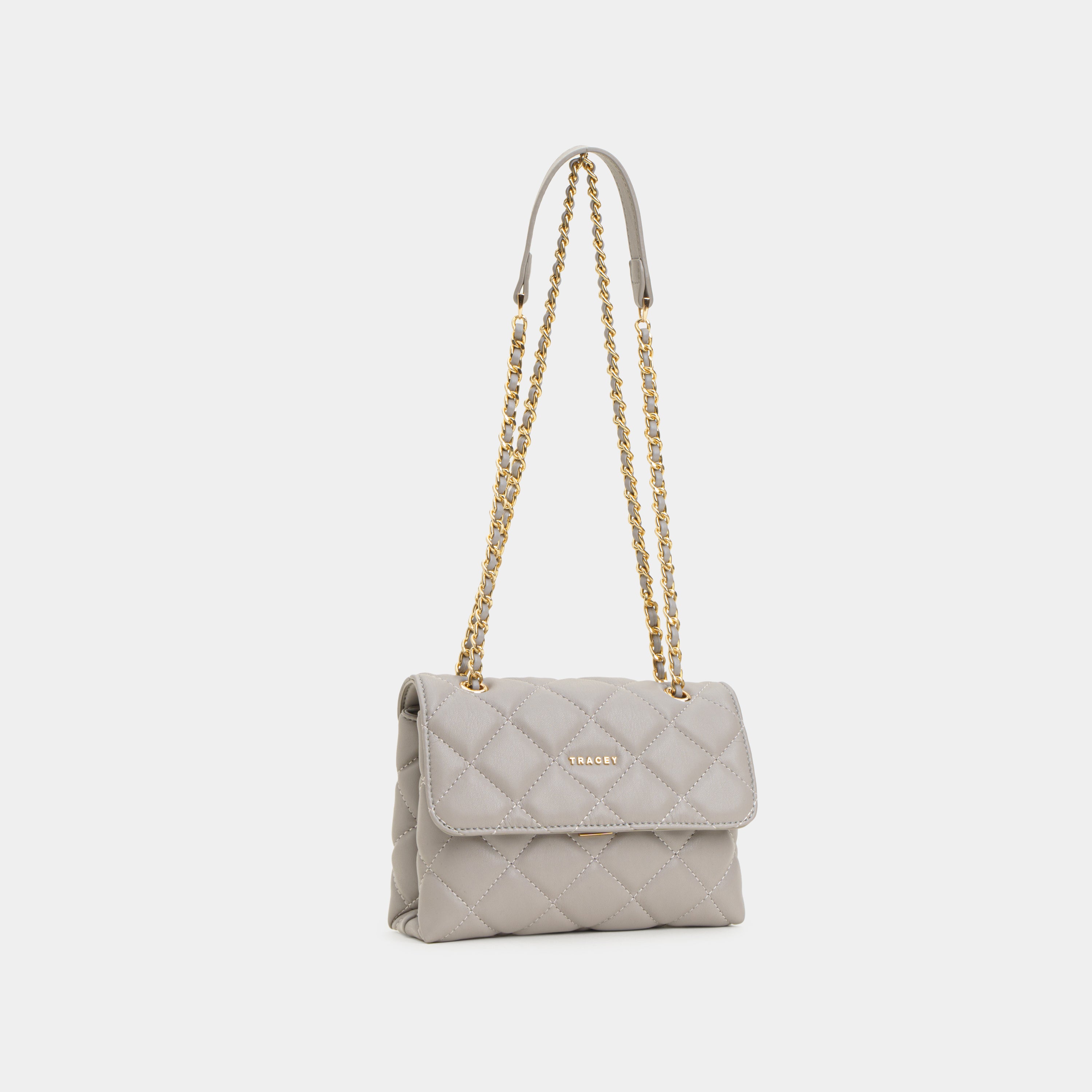 Diamond Quilted Flap Crossbody Bag