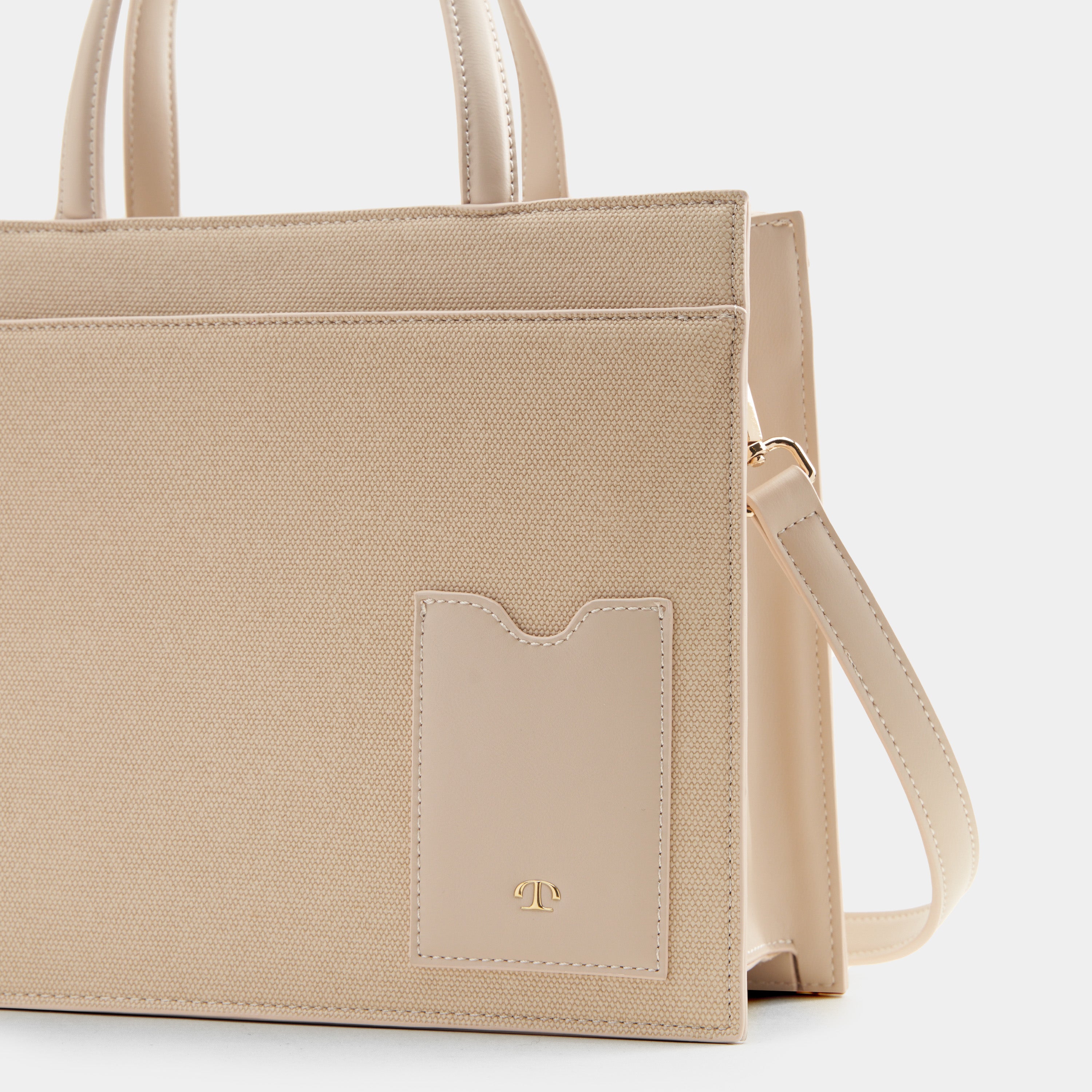 The City Tote Medium Wide (Neutral Series) Compartment Bag