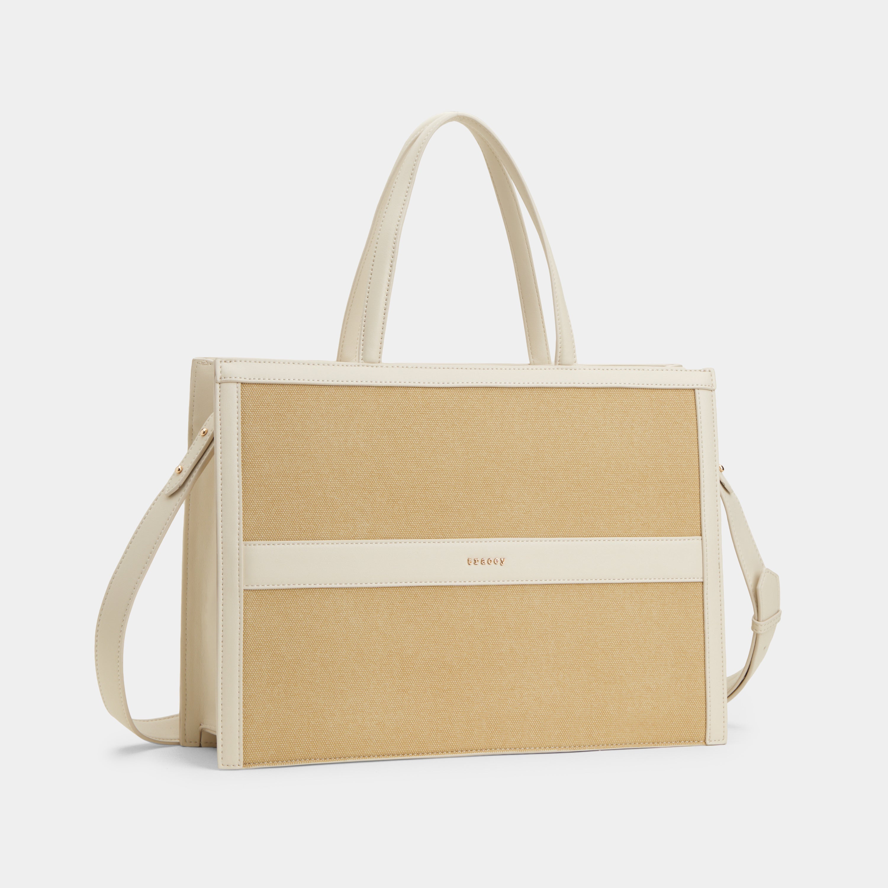 The City Tote Large Wide (Neutral Series) Compartment Bag