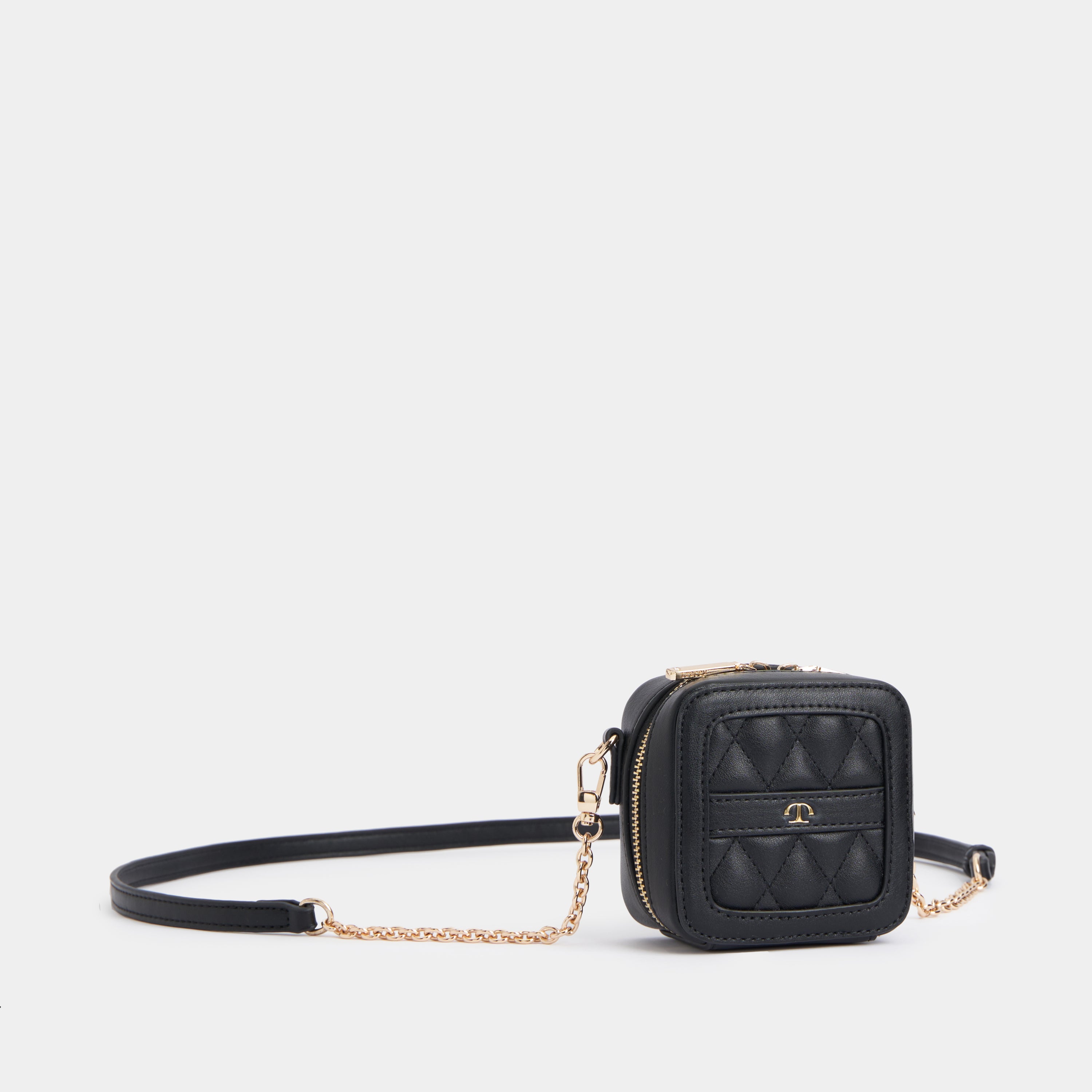 Luxe Quilted Boxy Mini Crossbody Bag