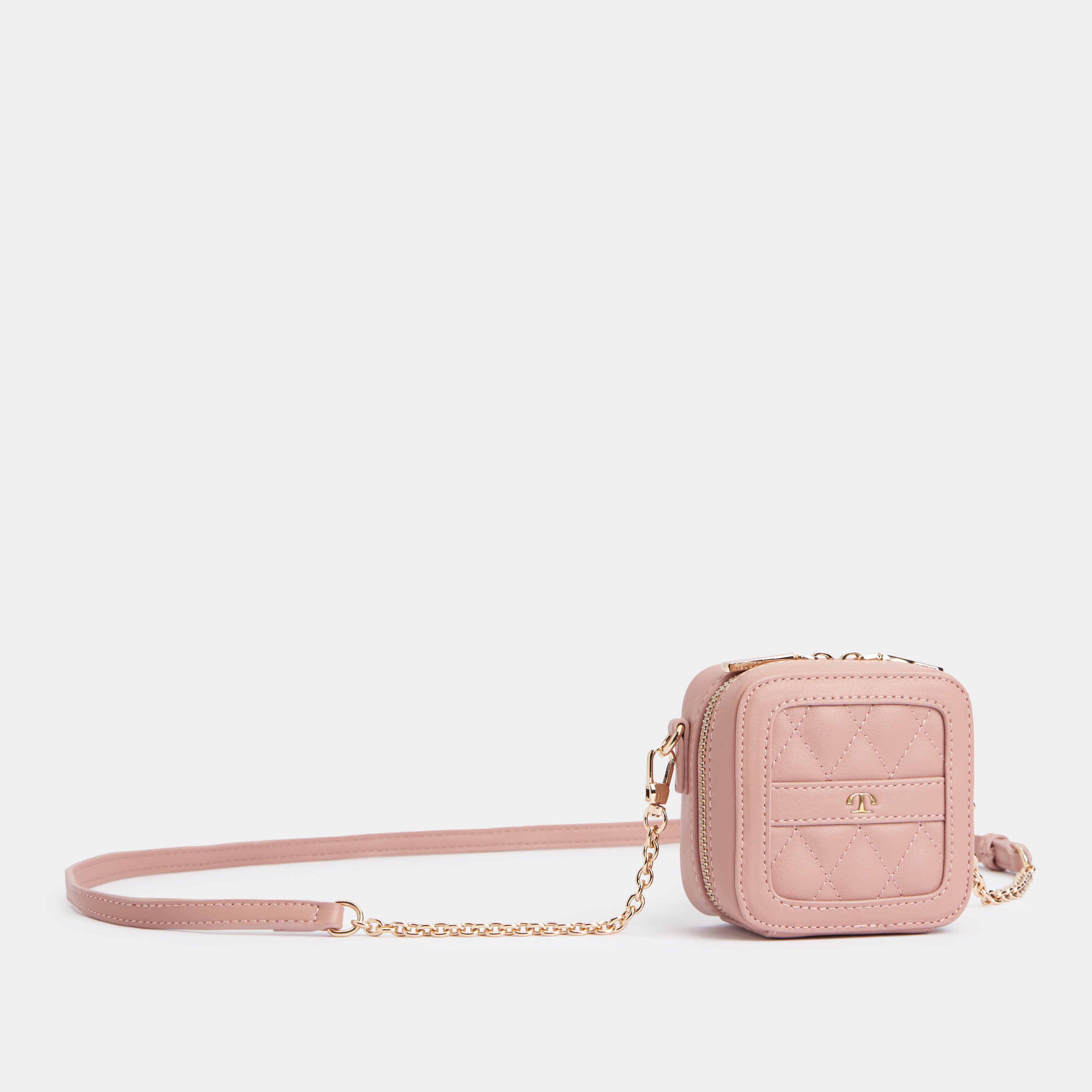 Luxe Quilted Boxy Mini Crossbody Bag